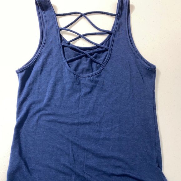 Hearts & Hips Womens Criss Cross Tank - Picture 2 of 2
